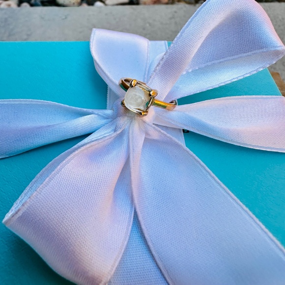 EXT RARE Tiffany & Co. 18k Lemon Quartz Paloma Picasso Sugar Stacks Ring, Sz 5 - Picture 3 of 9